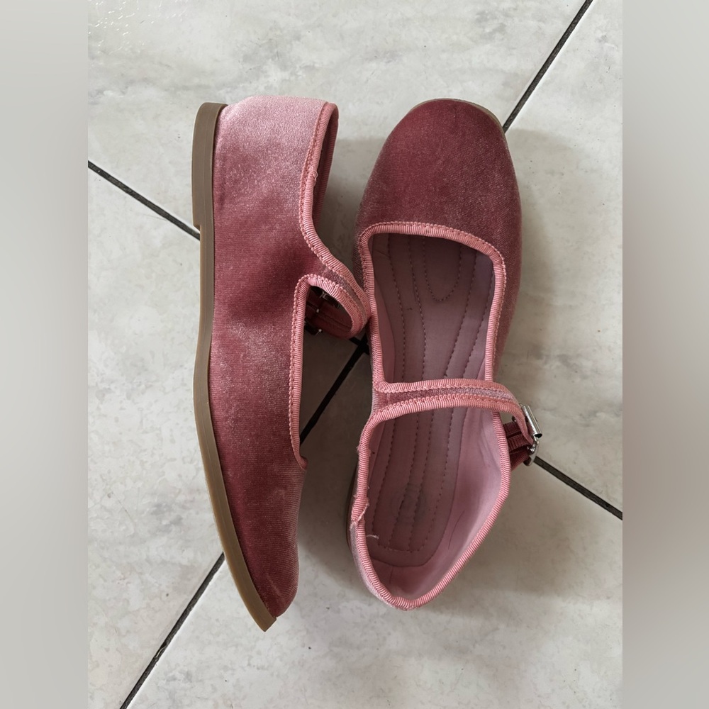 Urban Outfitters Pink Velvet Flats